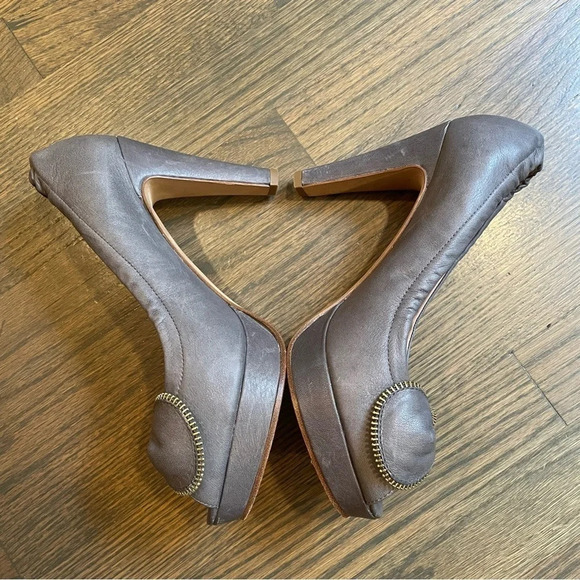 CHLOE See by Chloé Zipper Leather Bow Accents Pumps EU 40 - Picture 6 of 15